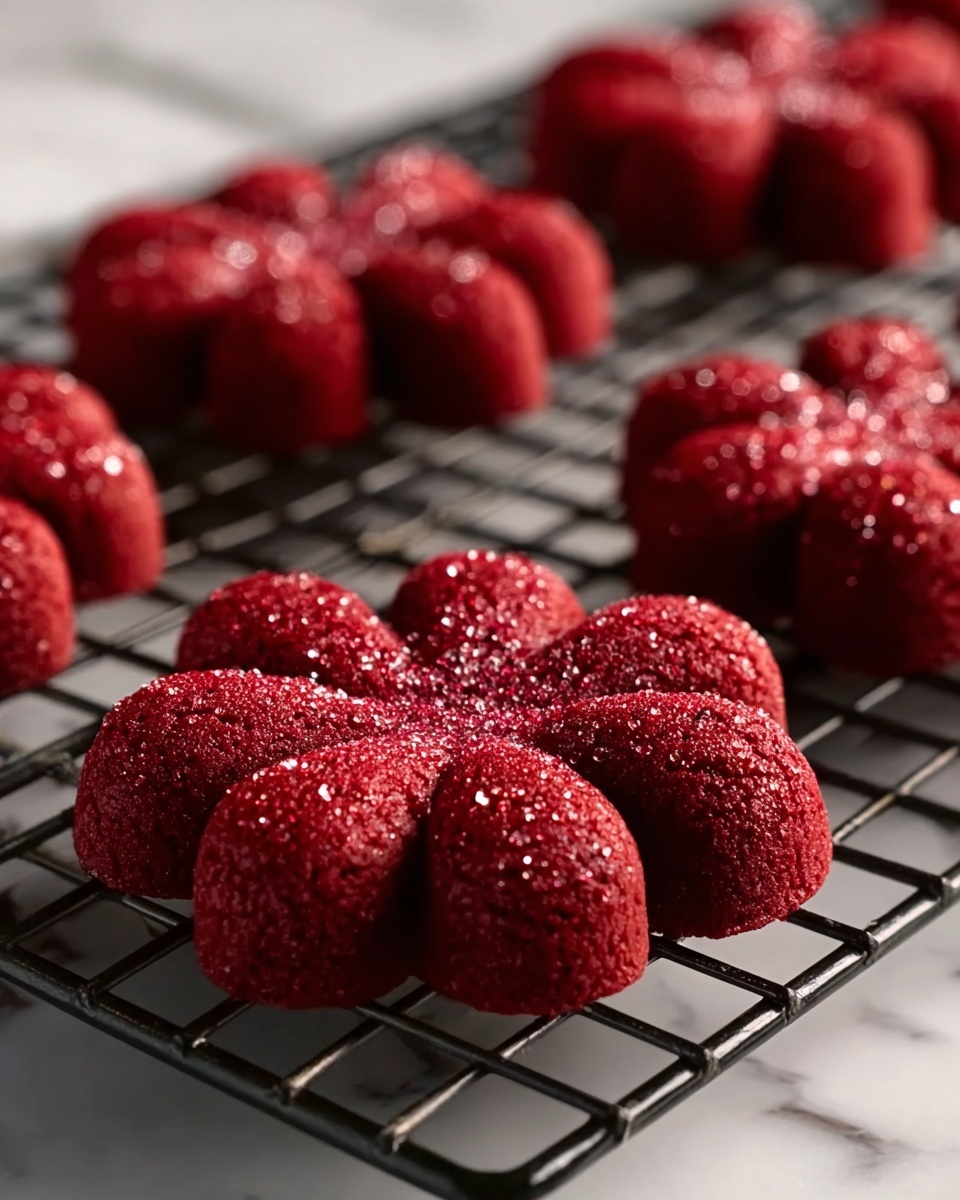 Red Velvet Spritz Cookies Recipe - Recipe Image