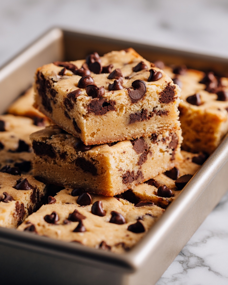 Peanut Butter Chocolate Chip Cookie Bars Recipe - Recipe Image
