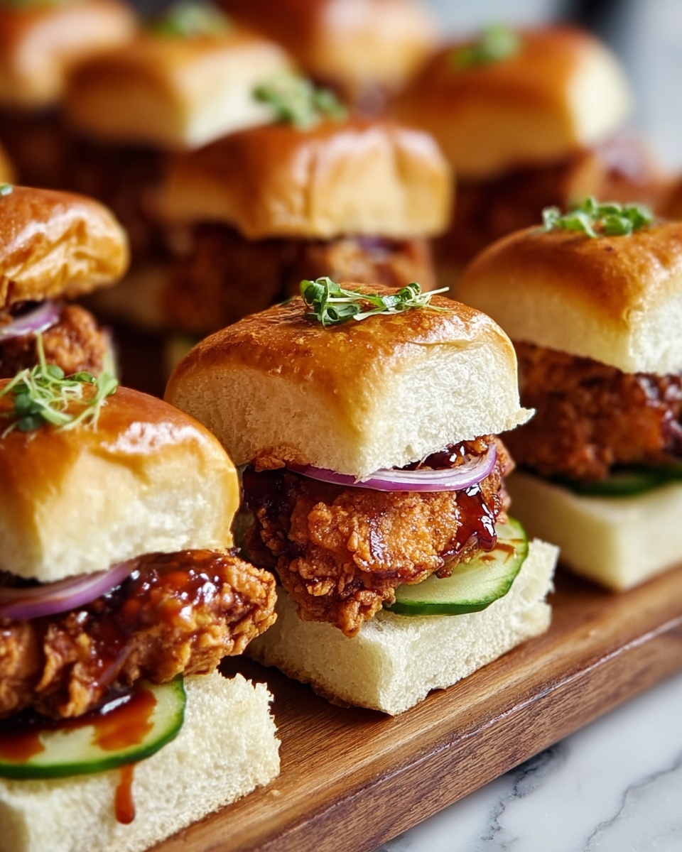 Mini Crispy Chicken Sandwiches Recipe - Recipe Image