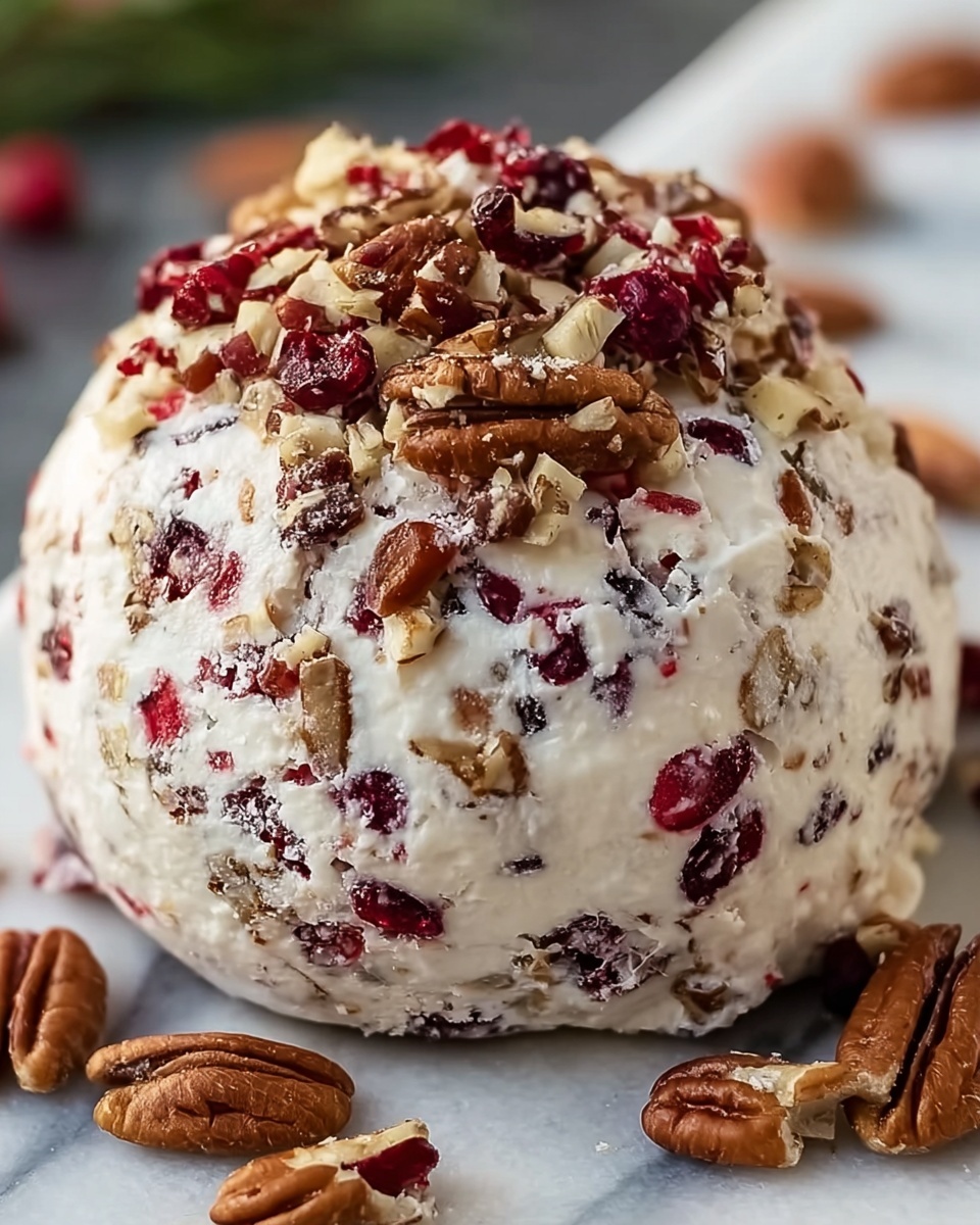 Cranberry Pecan Cream Cheese Ball Recipe - Recipe Image
