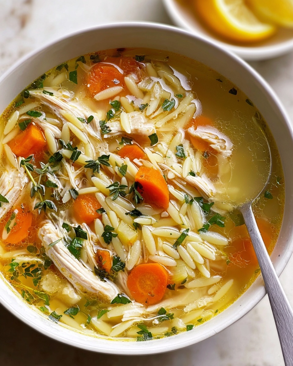 Lemon Chicken Orzo Soup Recipe - Recipe Image