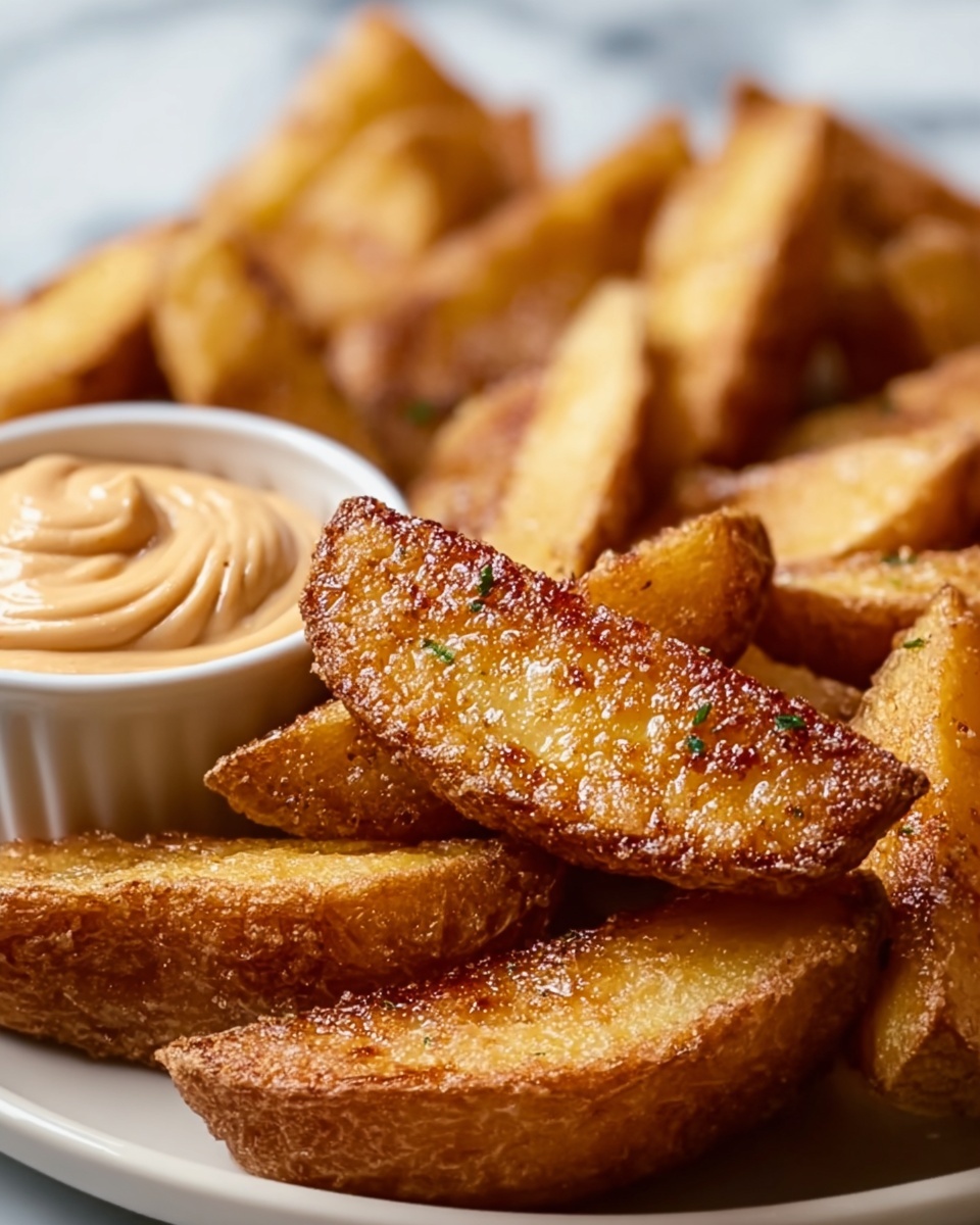 Air Fried Apple Wedges with Caramel Whipped Cream Dipping Sauce Recipe - Recipe Image