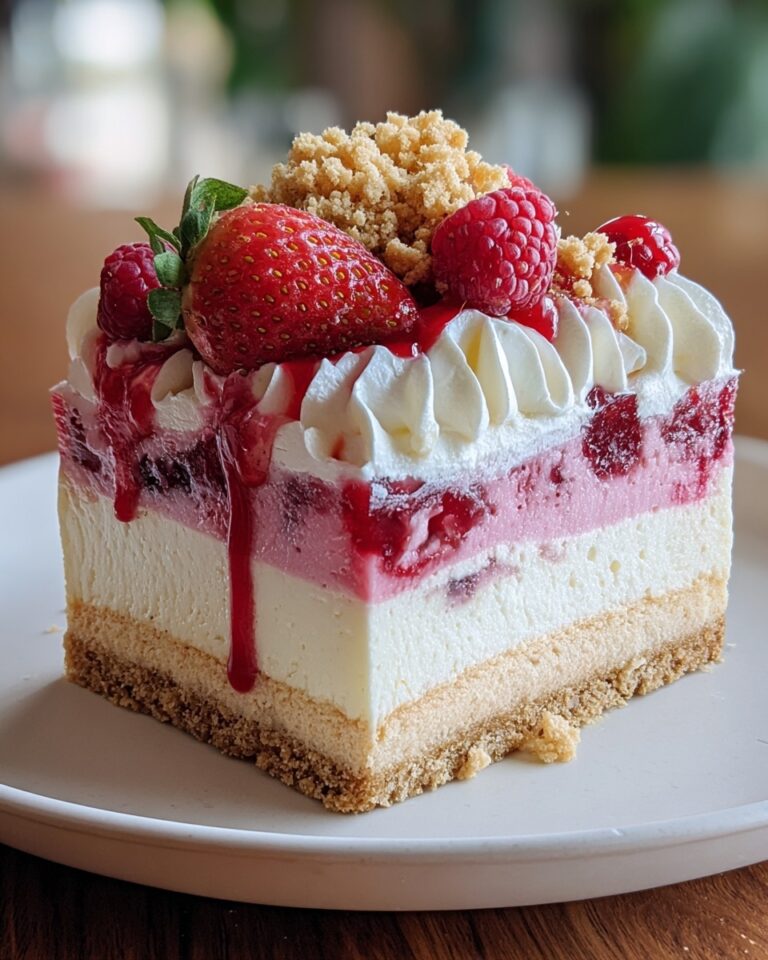 Berrylicious Strawberry Crunch Cheesecake Recipe
