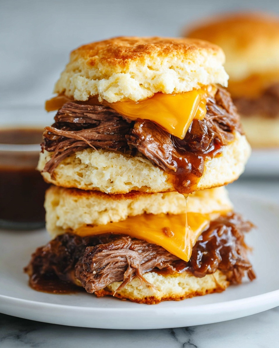 French Dip Biscuit Bake Recipe - Recipe Image