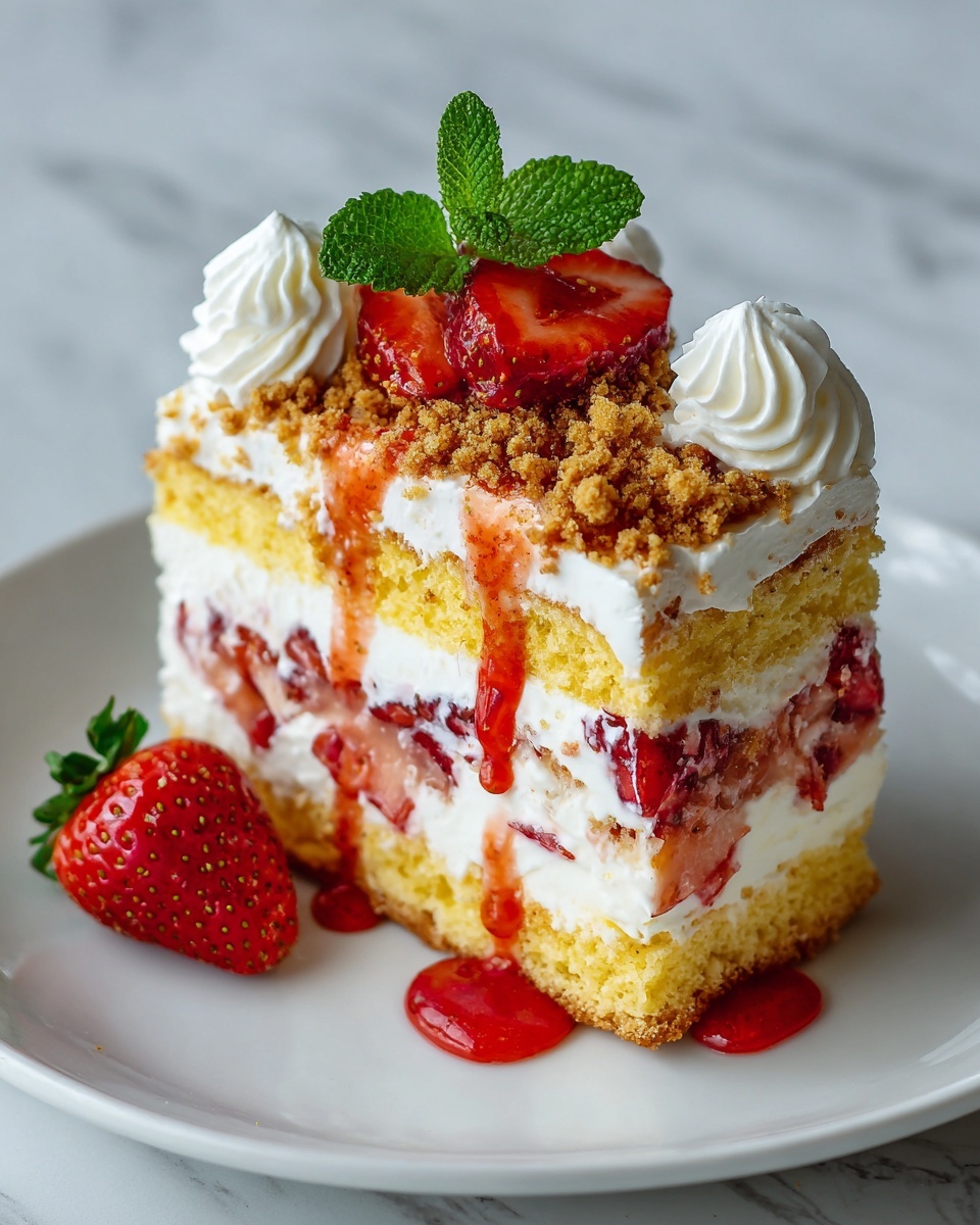 Strawberry Shortcake Cheesecake: The Ultimate Dessert Recipe - Recipe Image