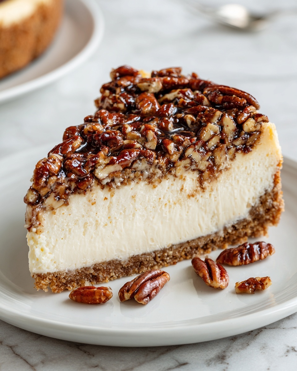 No-Bake Keto Pecan Pie Cheesecake Recipe - Recipe Image