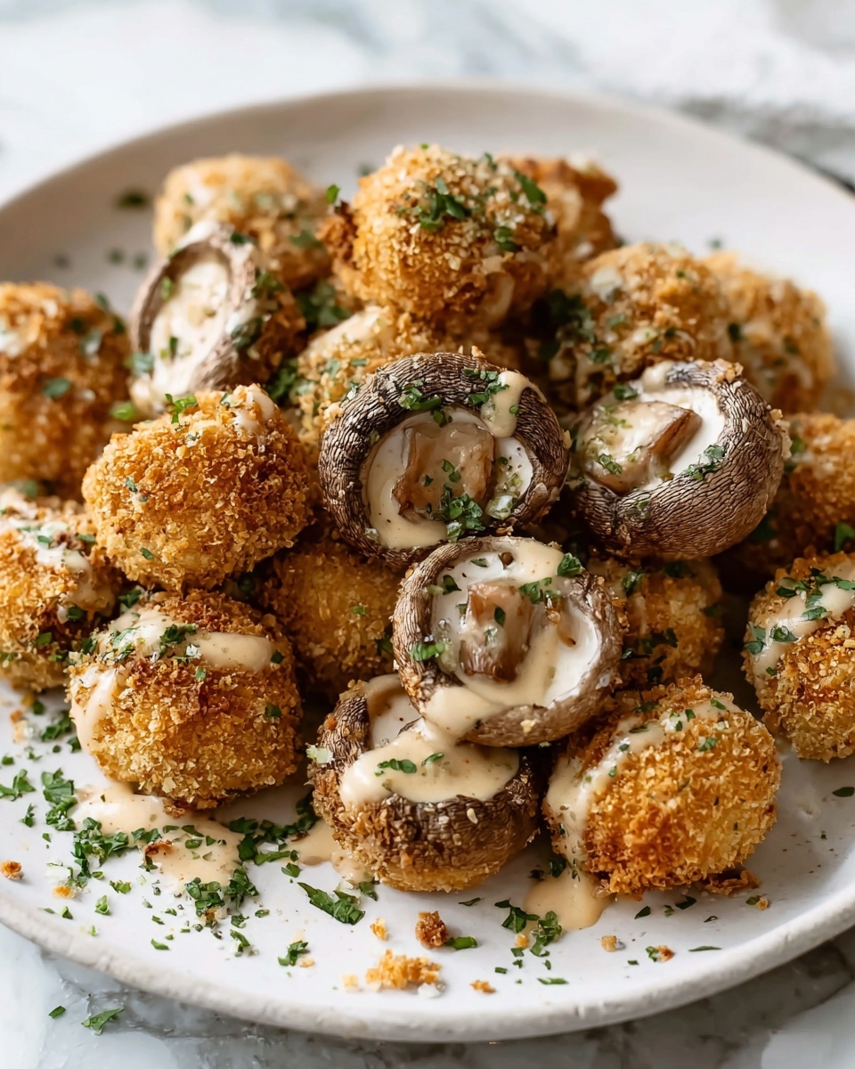 Crispy Garlic Mushroom Bites Recipe - Recipe Image