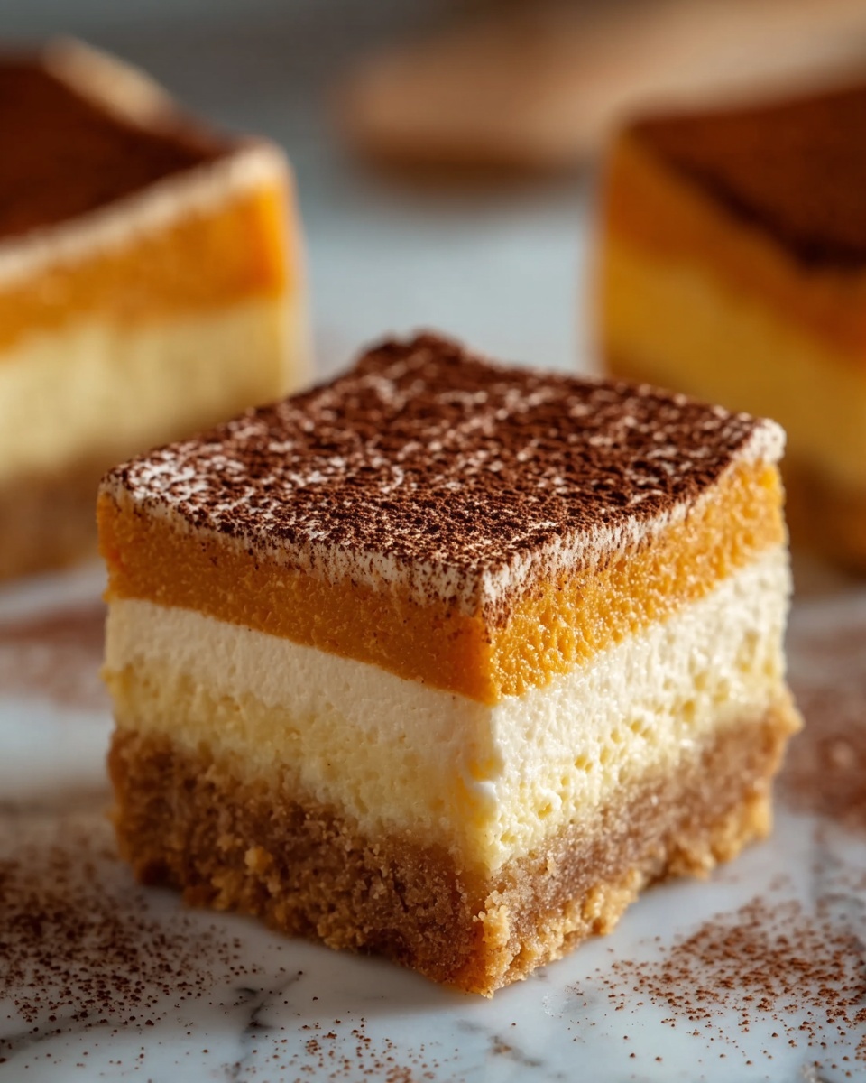 Pumpkin Churro Cheesecake Bars Recipe - Recipe Image