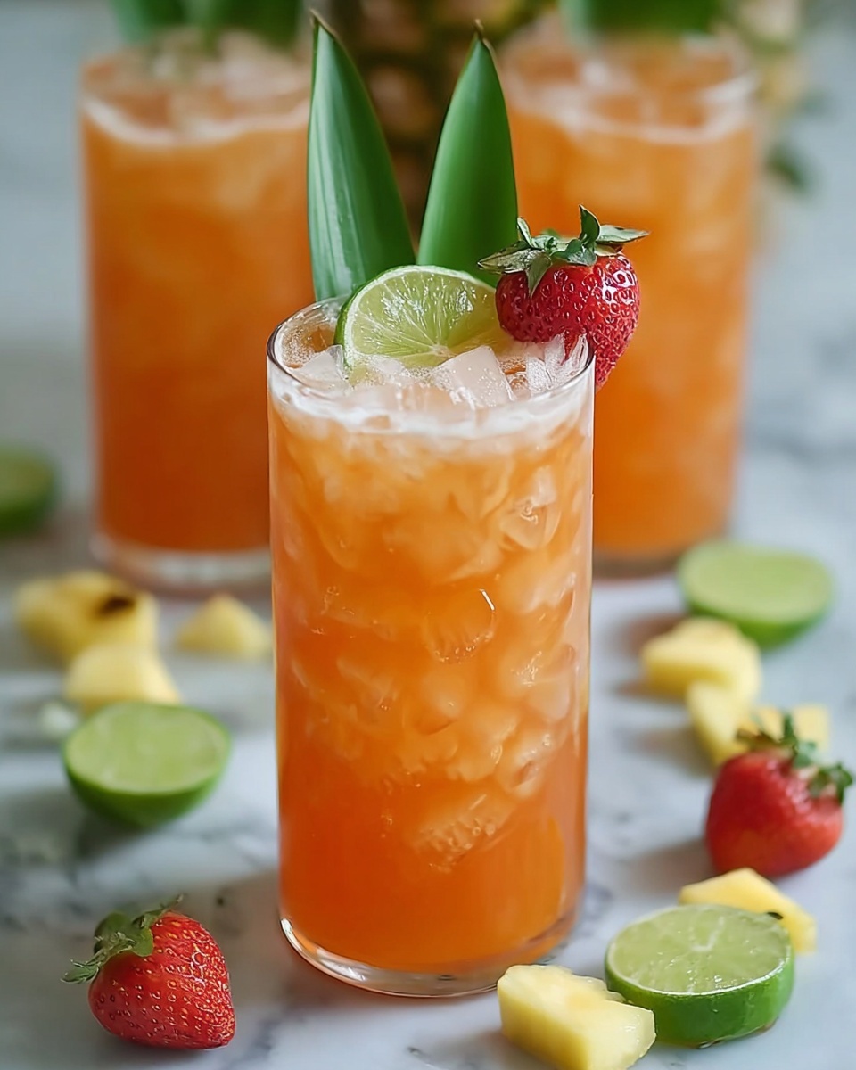 Pineapple Strawberry Agua Fresca Recipe - Recipe Image
