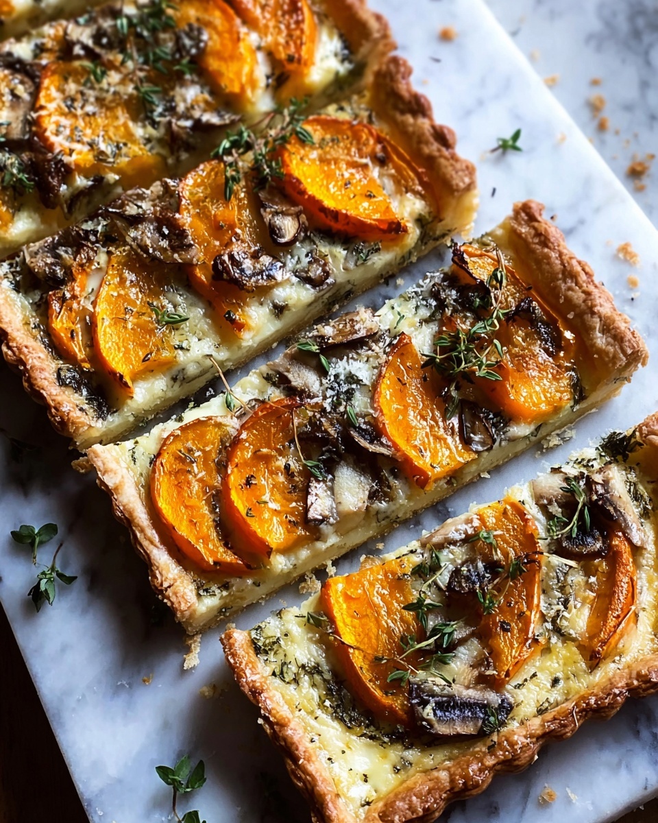 Butternut Squash & Mushroom Tart Recipe - Recipe Image