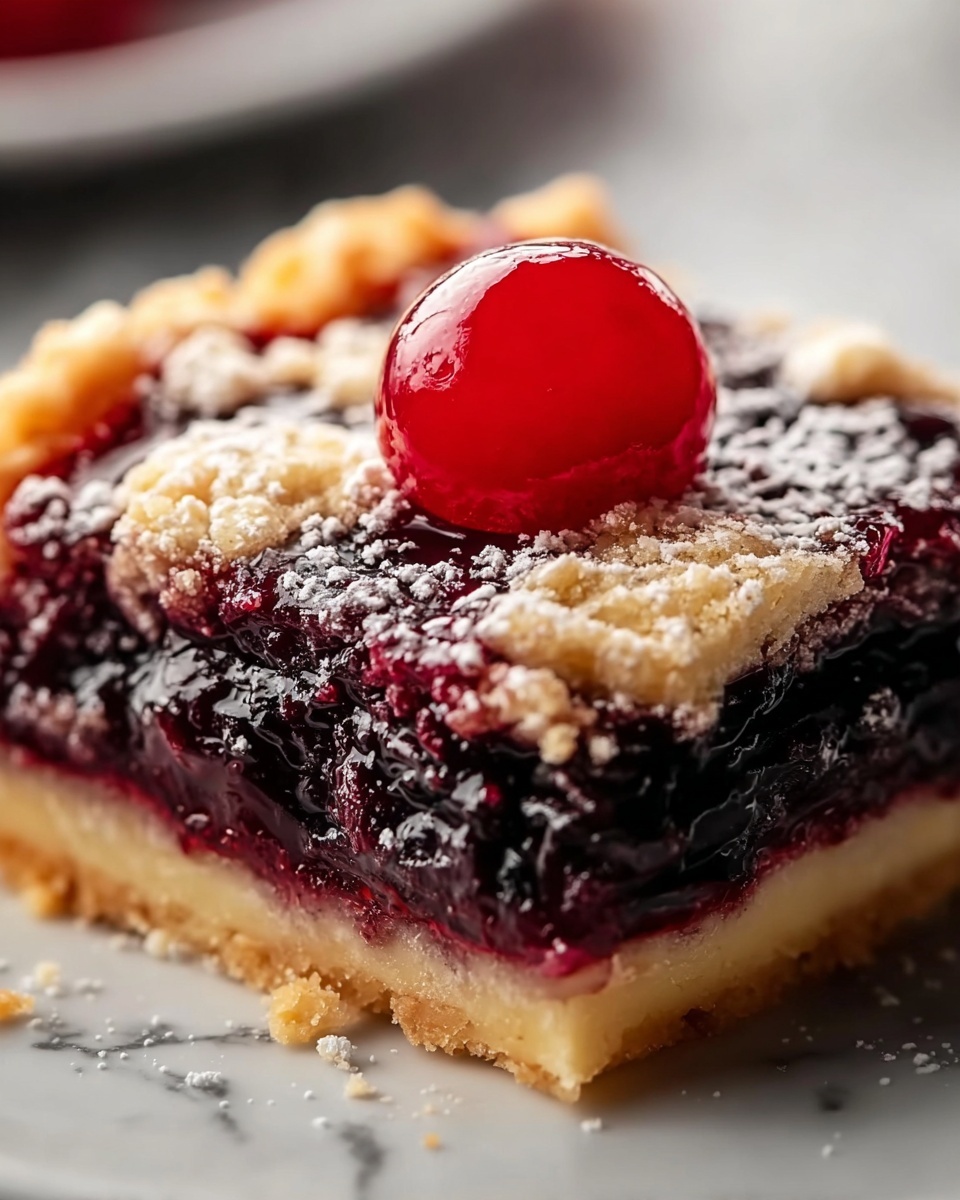 Sweet Cherry Pie Bars Recipe - Recipe Image