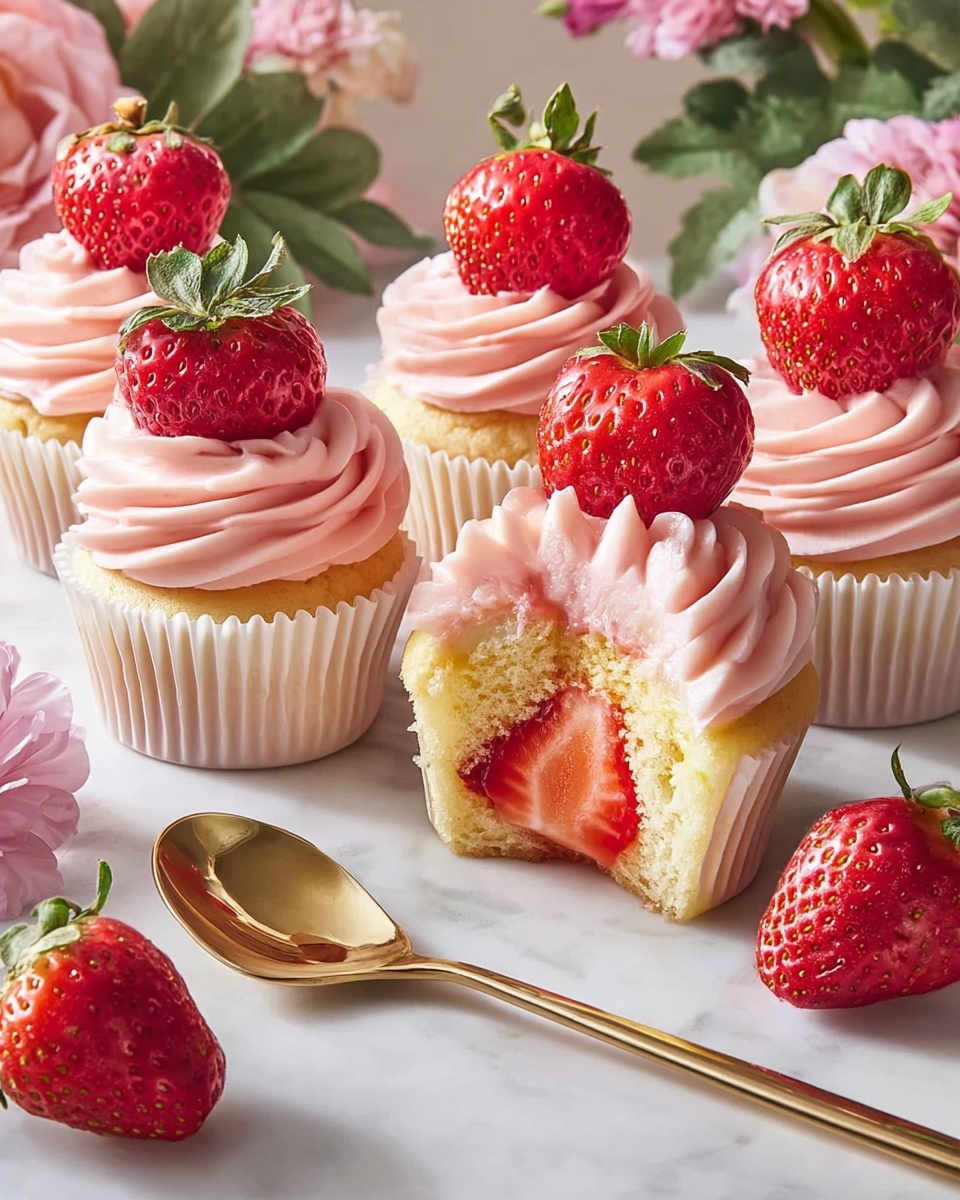 Strawberry Cupcakes Recipe - Recipe Image
