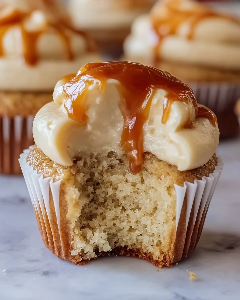 Apple Cupcakes with Salted Caramel Frosting Recipe - Recipe Image