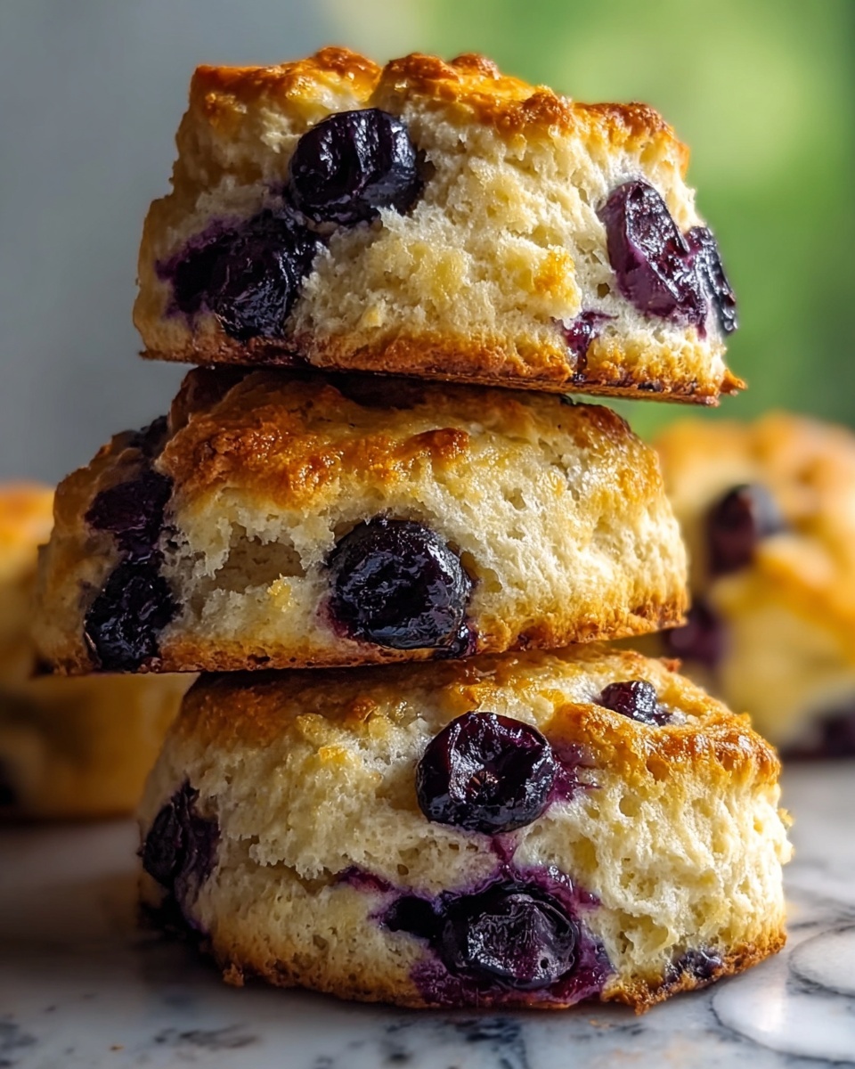 Sweet Blueberry Biscuits with Icing Recipe - Recipe Image