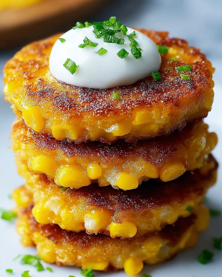 Crispy Cheesy Corn Fritters Recipe