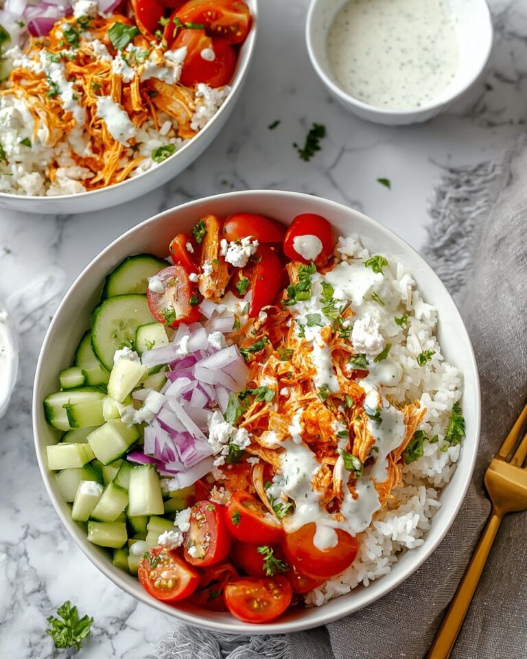 Quick Buffalo Chicken Rice Bowl Recipe