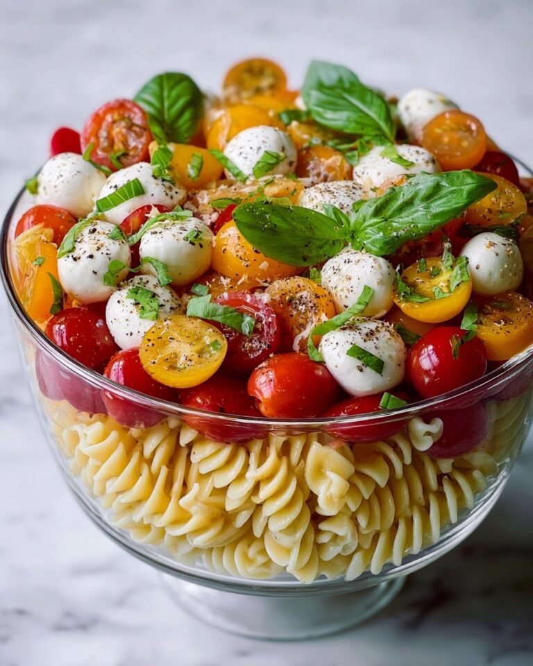 Creamy Caprese Pasta Salad Recipe
