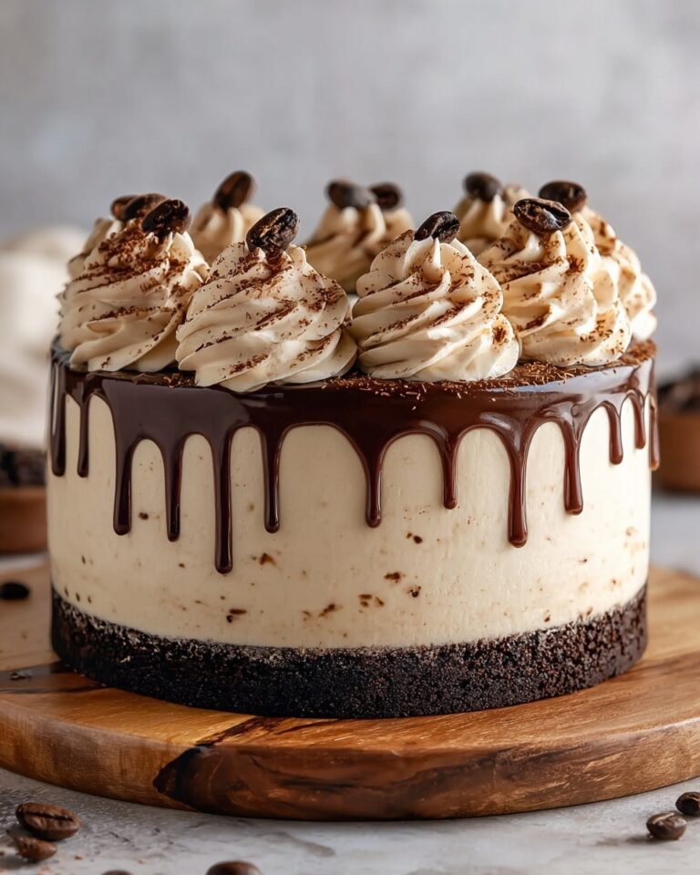 Coffee Ice Cream Cake with Hot Fudge and Chocolate Shavings Recipe