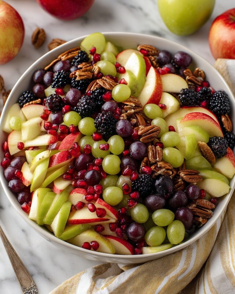 Fall Fruit Salad with Honey, Cinnamon, and Nuts Recipe