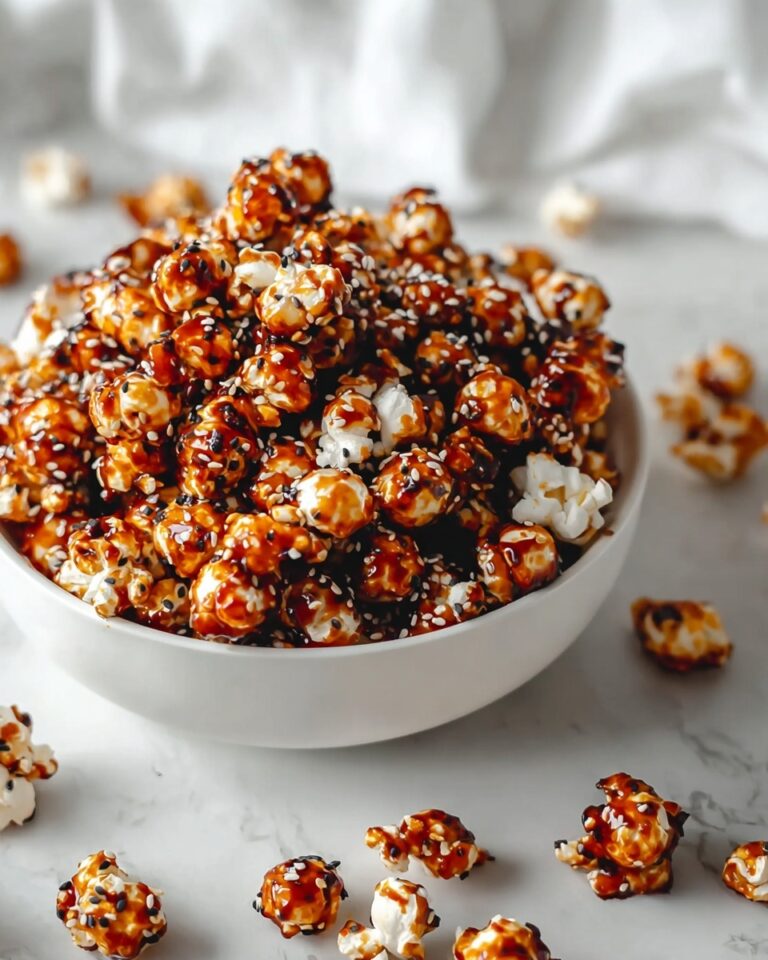Gochujang Caramel Popcorn with Sesame Seeds (Sweet & Spicy) Recipe