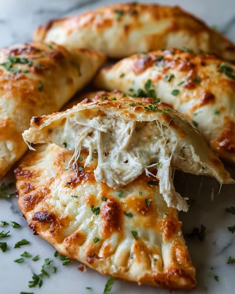 Chicken Alfredo Air Fryer Calzones Recipe