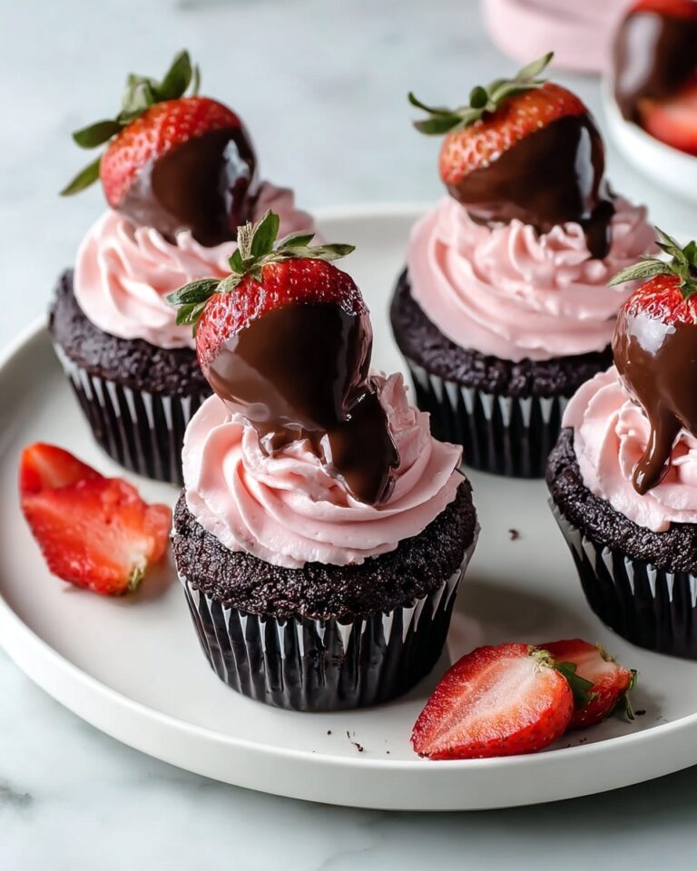 Chocolate Covered Strawberry Cupcakes Recipe