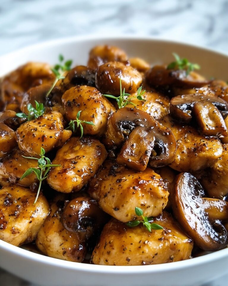 Black Pepper Chicken with Mushrooms Recipe
