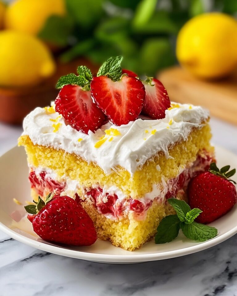 Strawberry Lemonade Poke Cake Recipe