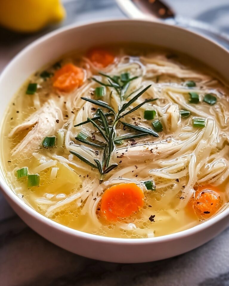Greek Lemon Chicken Soup (Avgolemono) Recipe