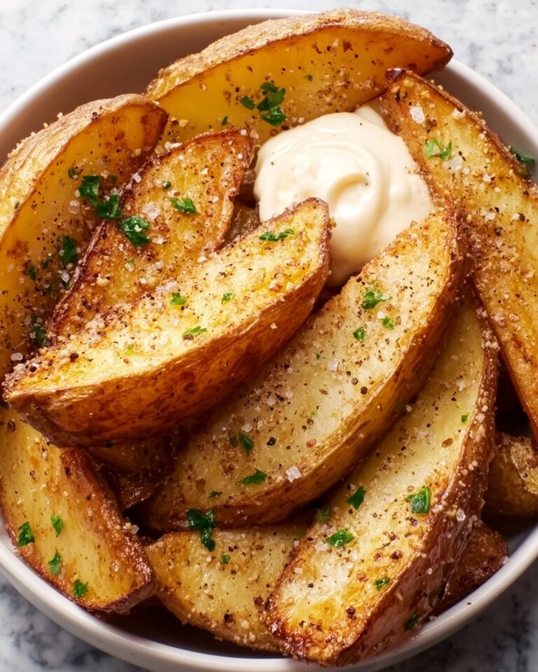 Crispy Parmesan Potato Wedges Recipe