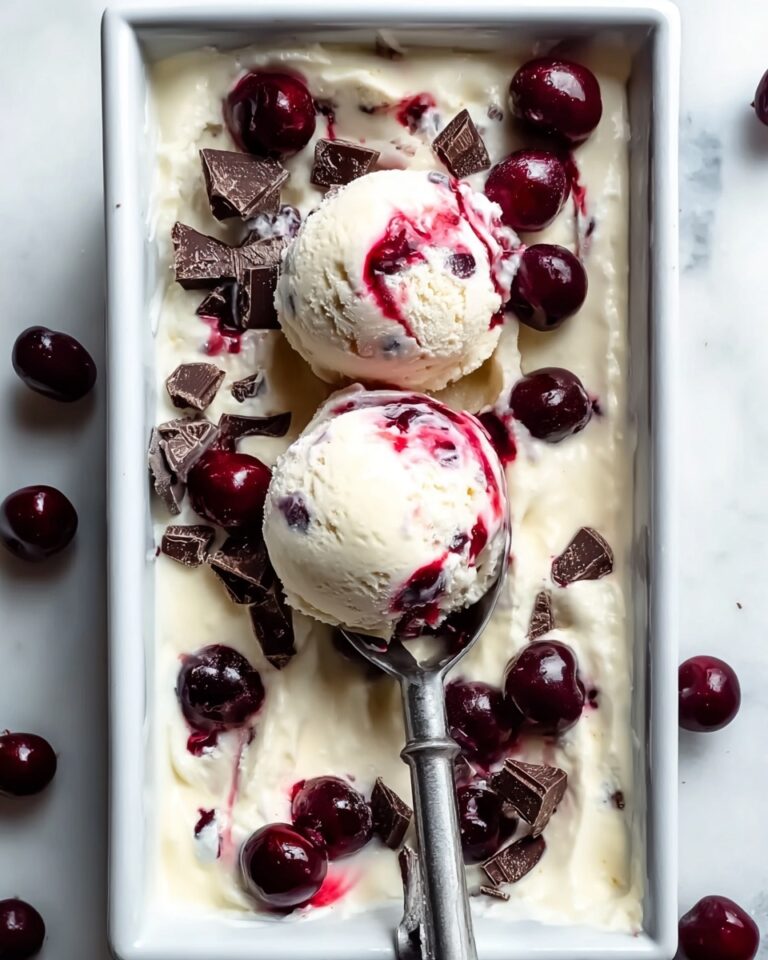 No-Churn Chocolate Cherry Ice Cream Recipe