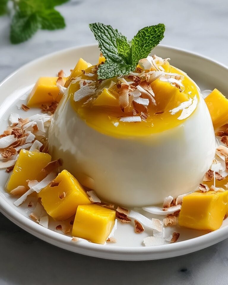 Mango Coconut Panna Cotta Recipe