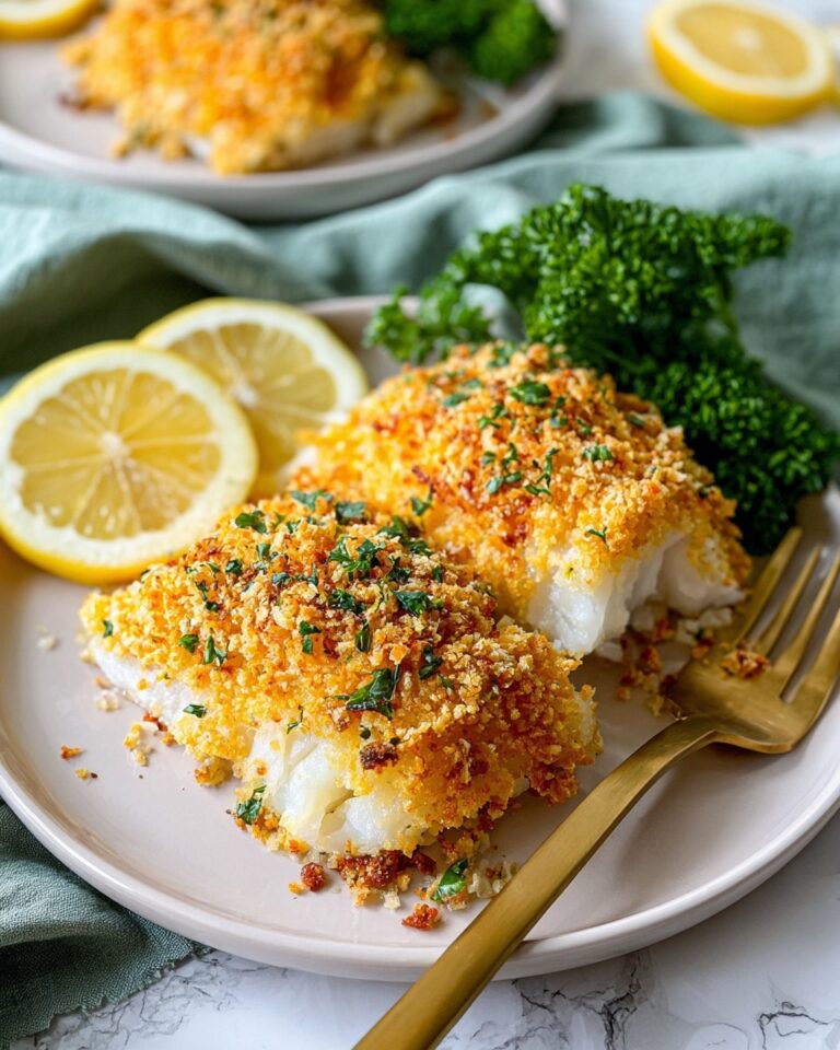 Panko Parmesan Baked Cod Recipe