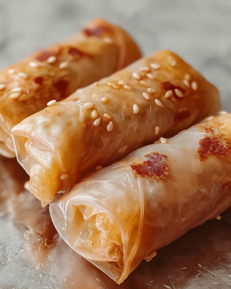 Baked Apple Pie Rice Paper Rolls Recipe