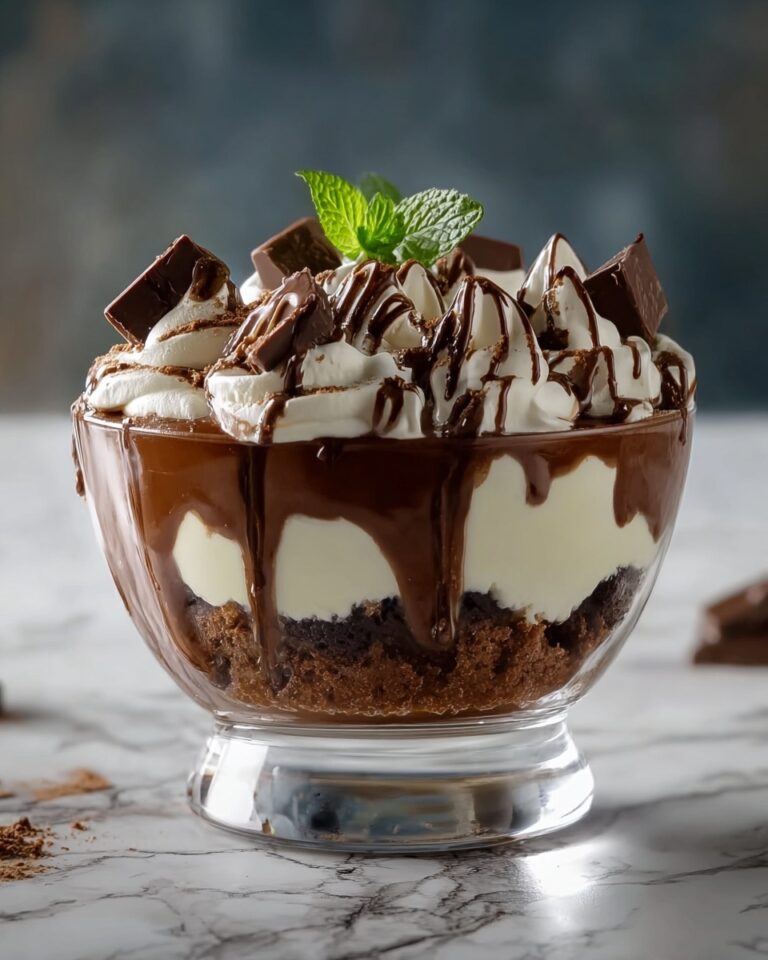 Chocolate Cheesecake Trifle with Chocolate Drizzle Recipe