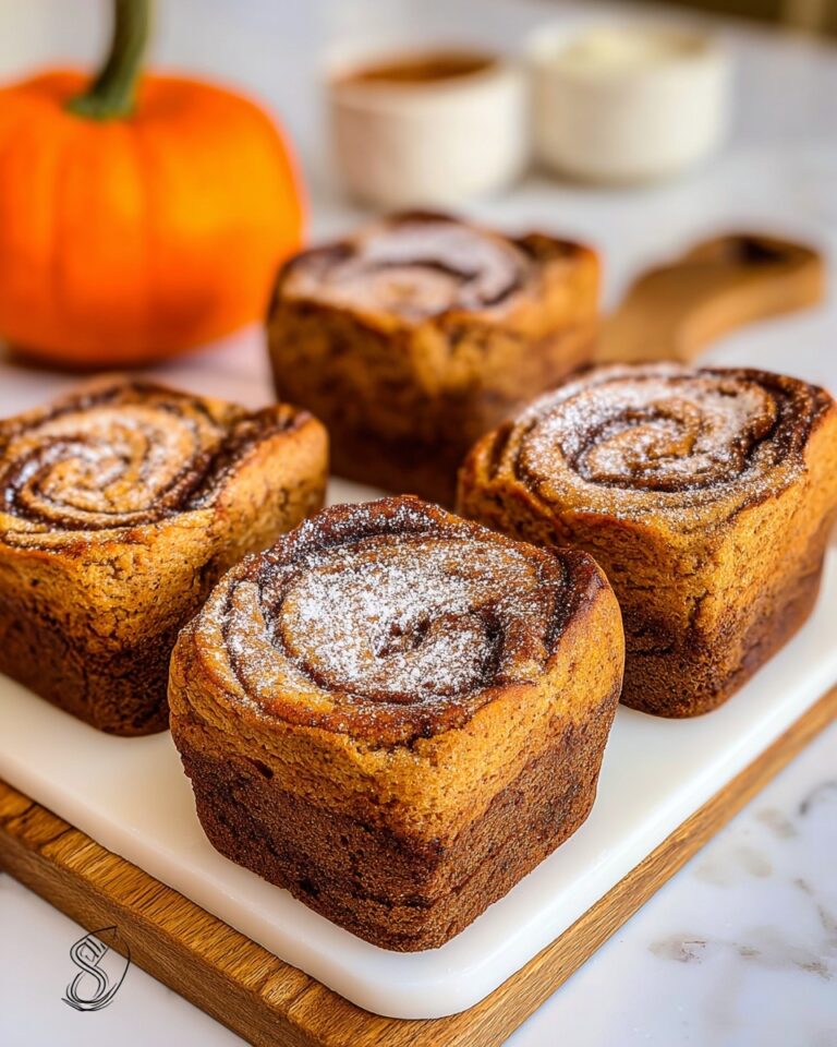 Mini Pumpkin Bread with Cinnamon Swirl Recipe