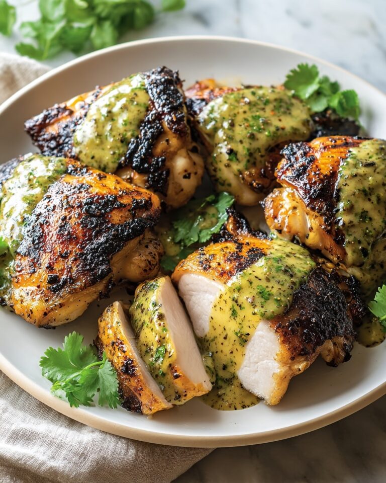 Peruvian Roast Chicken with Cilantro Green Sauce Recipe