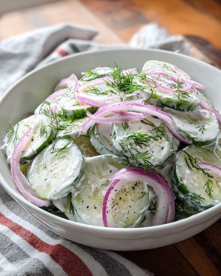 Creamy Cucumber Salad Recipe