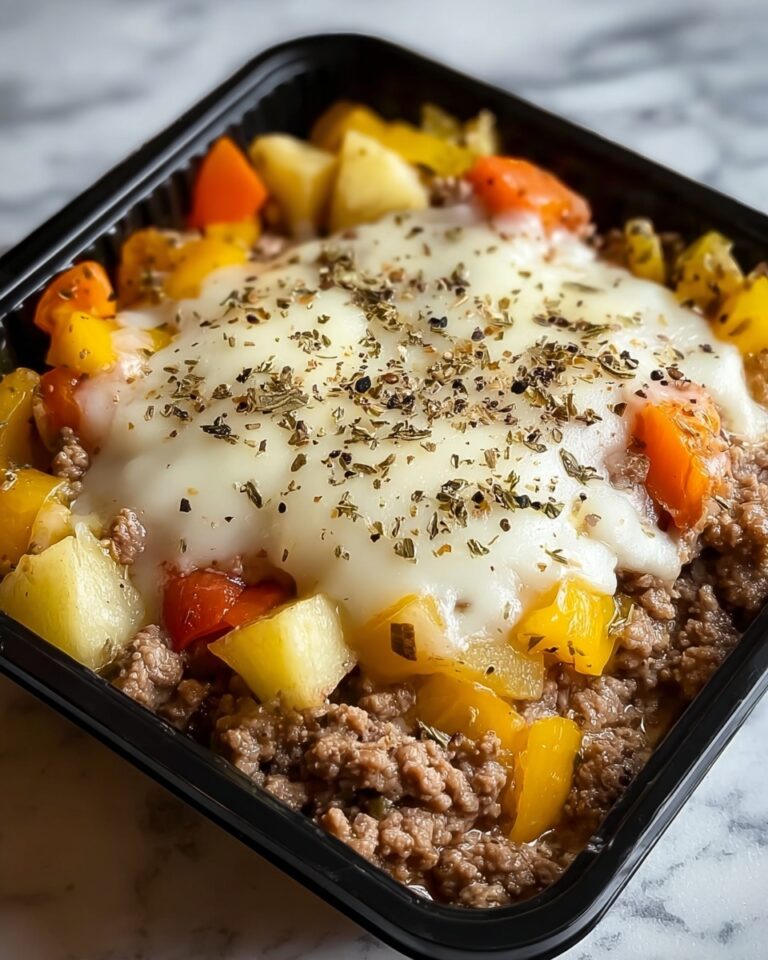 Crockpot Cheesesteak Potato Casserole Recipe