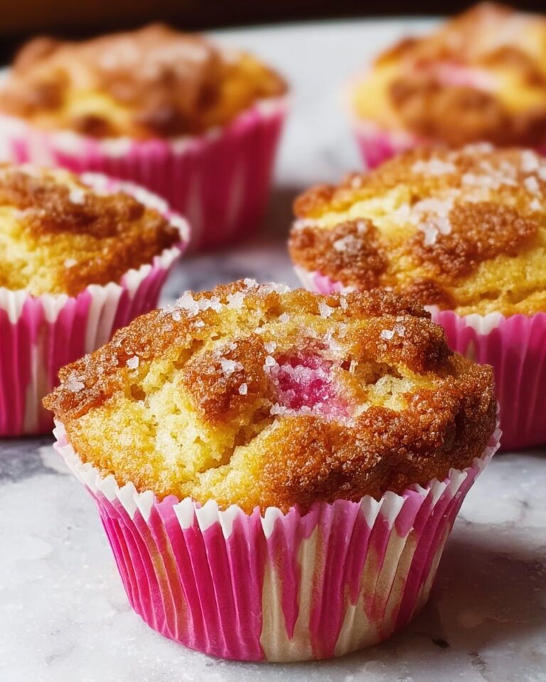 Rhubarb Muffins with Cinnamon Sugar Topping Recipe