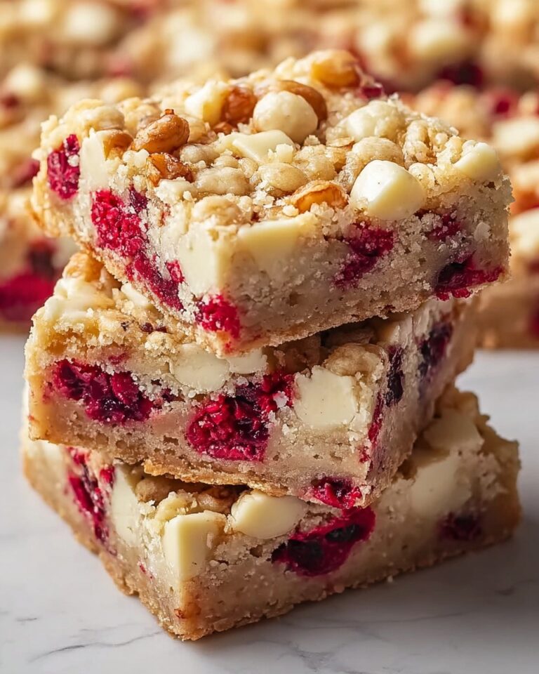 White Chocolate Raspberry Blondies Recipe