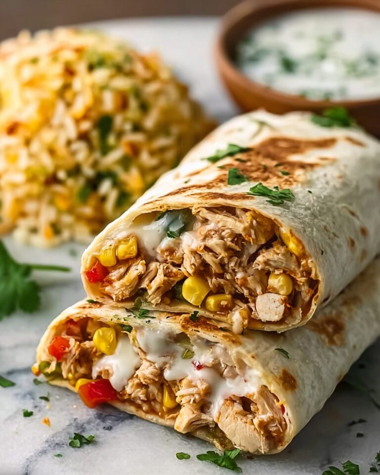Smothered Green Chile Chicken Burritos Recipe