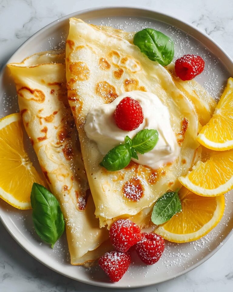Lemon Mascarpone Stuffed Crepes Recipe