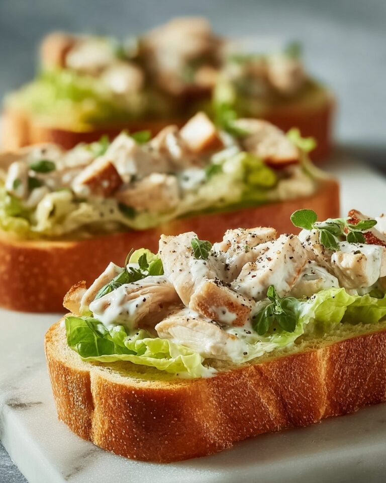 Chopped Chicken Caesar Salad Sandwiches Recipe