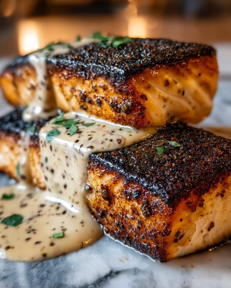 Blackened Salmon with Creamy Dijon Sauce Recipe