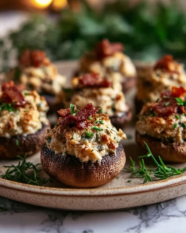 Best Christmas Stuffed Mushrooms Recipe