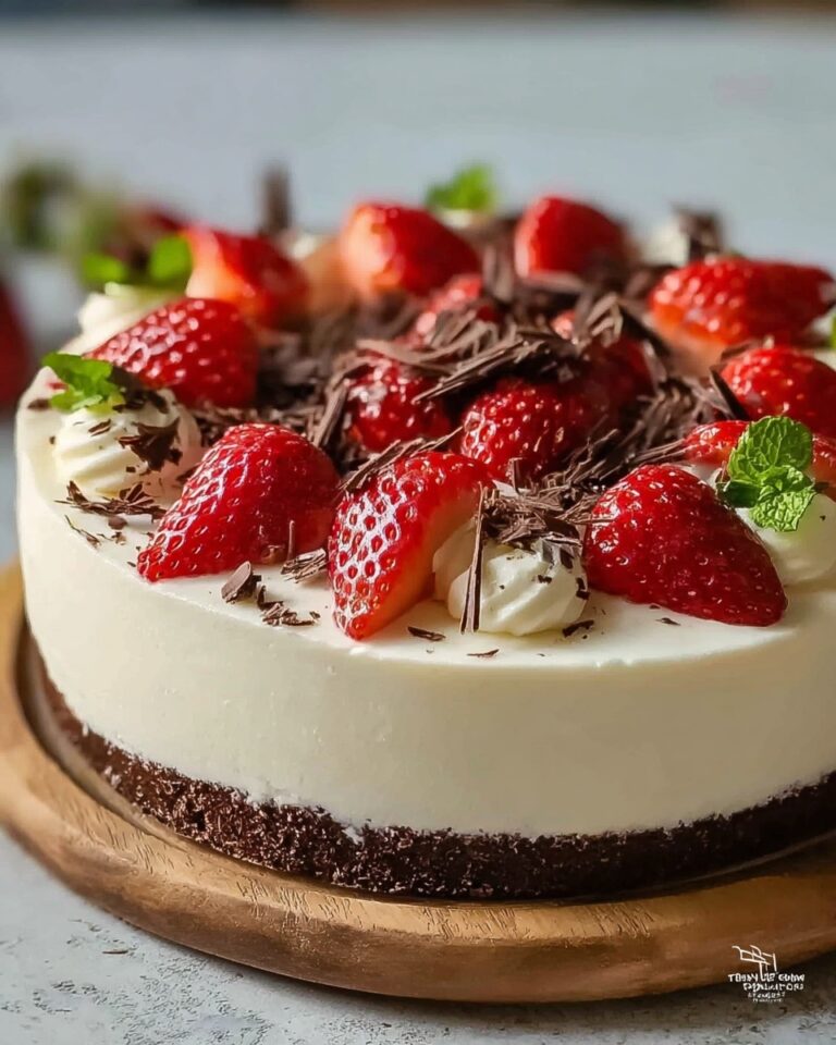 White Chocolate Strawberry Cheesecake Recipe