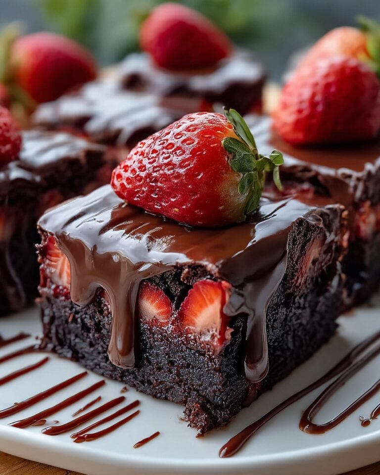 Chocolate Covered Strawberry Brownies Recipe