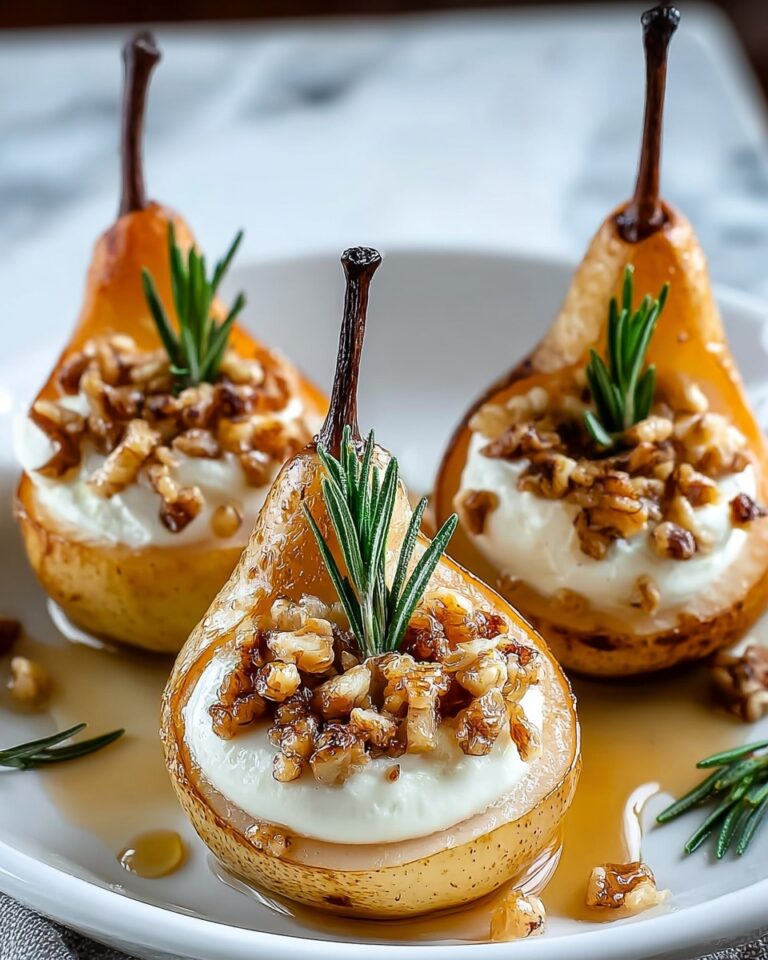 Elegant Blue Cheese Stuffed Pears Recipe
