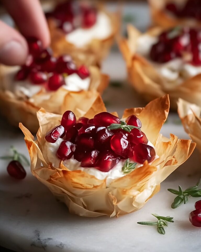 Pomegranate and Goat Cheese Phyllo Bites Recipe